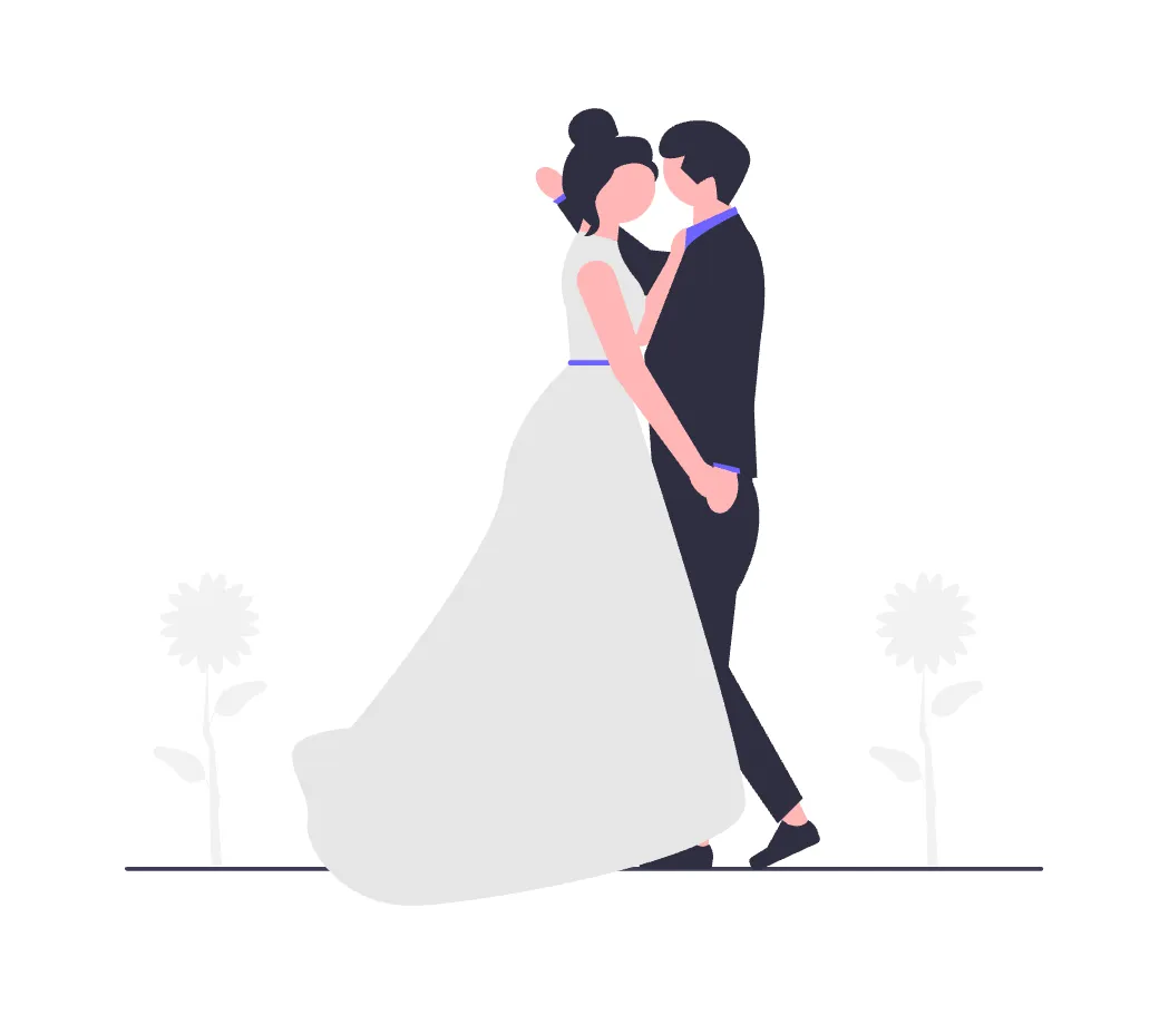 A couple working on their wedding vows.